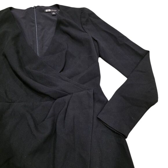 Black Halo Black Asymmetrical Carie Mini Dress 4 - Picture 3 of 5